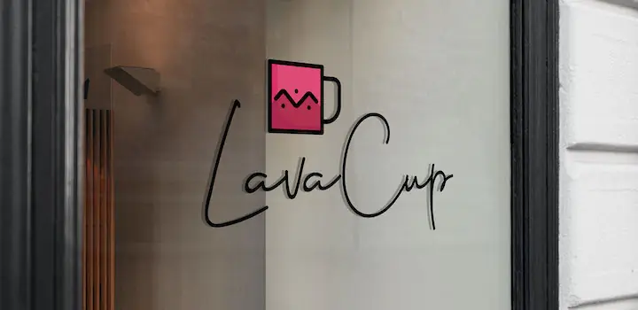 Lava cup cafe logo