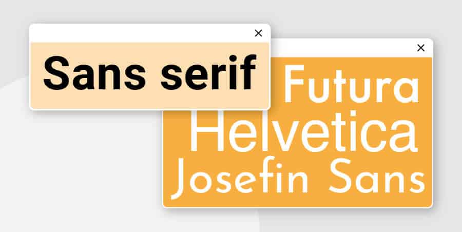 sans serif