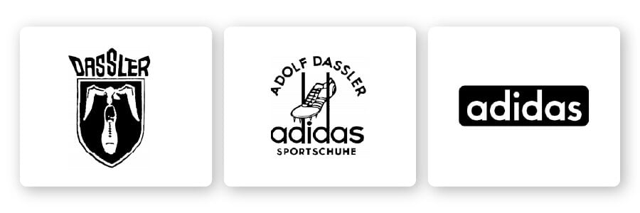 historic adidas logos