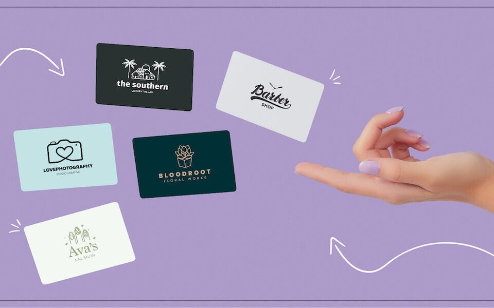 Examples of business cards