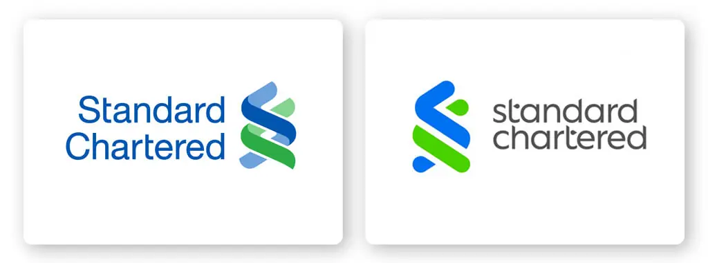 Standard Chartered logo redesign