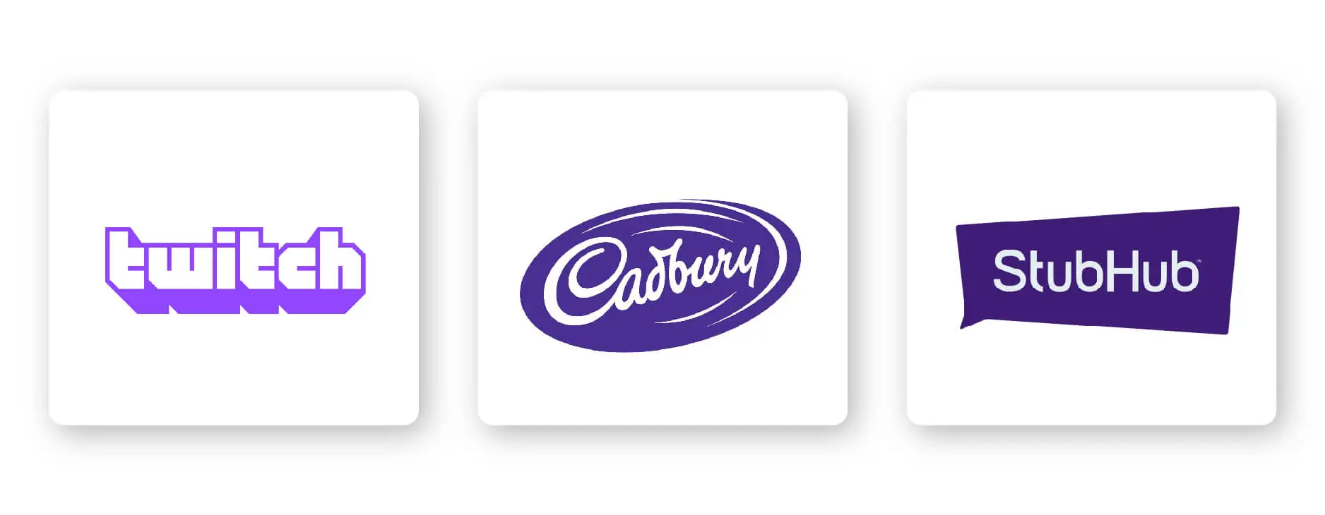 Purple logos