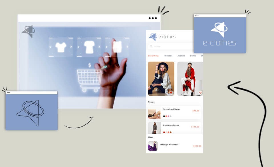 Ecommerce logo header