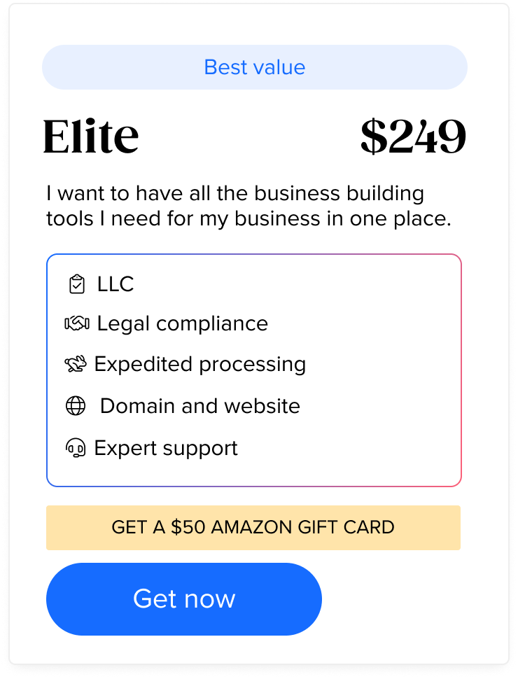 Tailor Brands LLC Elite Plan $249