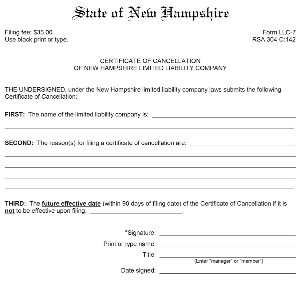 File a certificate of cancellation with the Department of State