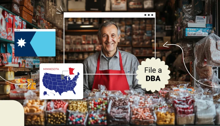 Seller at a candy shop in Minnesota file a DBA