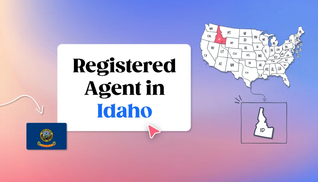 Registered Agent in Idaho states map Idaho map