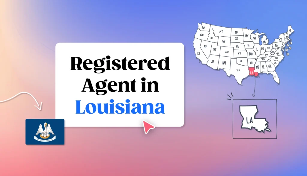 Registered agent in Louisiana states map Louisiana map