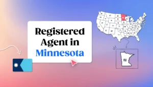 Minnesota states map registered agent in Minnesota