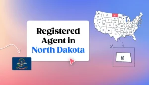 North Dakota Registered Agent states map