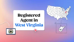 West Virginia registered agent states map West Virginia map